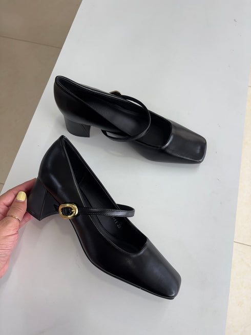 Buckle Marry Jane Heels